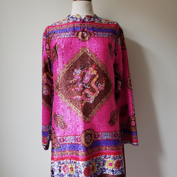 Vintage 90s Chinese tunic dress - Picture 7 of 8